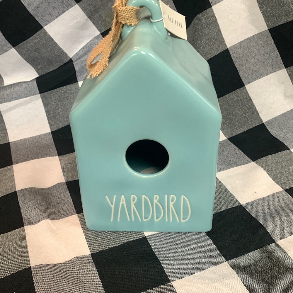 Rae Dunn Yardbird Birdhouse in blue